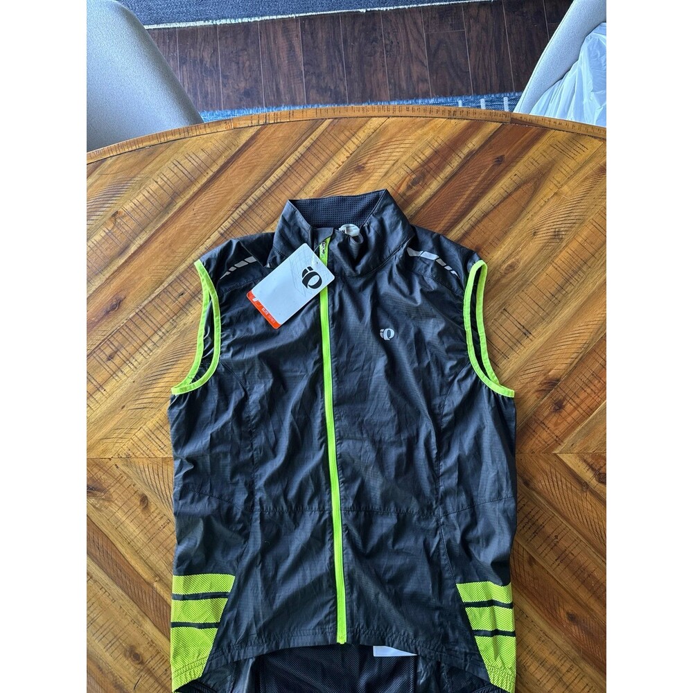 Pearl Izumi Elite Barrier Vest NWT Men’s Medium Black Hi Vis Cycling Wind Vest - Picture 3 of 11